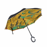 Egyptian Pattern Windproof Reverse Umbrella