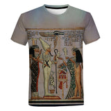 Ancient Egyptian Art 3D Print T Shirt