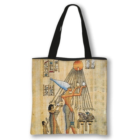Ancient Egyptian Art Print Shopping Handbag