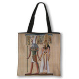Ancient Egyptian Art Print Shopping Handbag