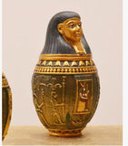 Creative ancient Egyptian statue decoration storage jars