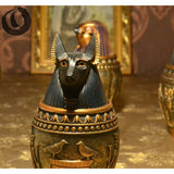 Creative ancient Egyptian statue decoration storage jars