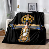 NEW Egyptian Style Throw Blanket Soft Cover Lightweight Warm Blankets