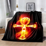 NEW Egyptian Style Throw Blanket Soft Cover Lightweight Warm Blankets