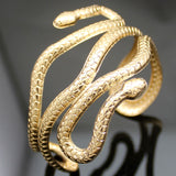 Egypt Cleopatra Swirl Snake Arm Cuff Armlet