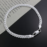 High Quality Fashion Silver Plated Bracelet 5MM Chain