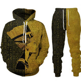 New Egyptian Style Hoodie Men 2pc. Sweat Sets