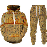New Egyptian Style Hoodie Men 2pc. Sweat Sets