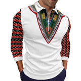 New Autumn Egyptian Style Light Long Sleeve Casual Zipper Shirts