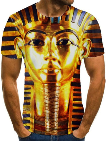 Egyptian Pharaoh Men's Fashions T Shirts 3D Printed