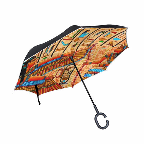 Windproof Reverse Umbrella Dancing Egypt Women Umbrellas Windproof Ultralight Sun Rain Automatic Folding Umbrella For Women