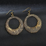 Hand Carved  Classic Round  Bangladeshi Earring