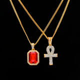 Egyptian Ankh Necklace Set