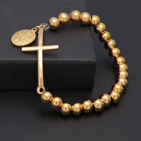 Virgin Mary Bracelets with Rosary Bead