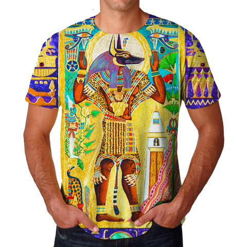 Ancient Egyptian Gods Face 3d Print T-shirt